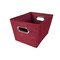John Louis Home Fabric Bins, Tweed, Burgandy, 11 in W BIN-R-T04 - alternate 1